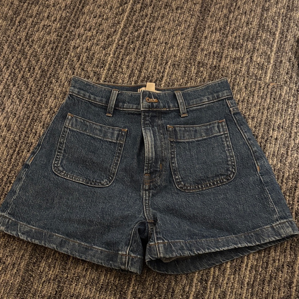 Madewell Dark Blue Jean Shorts